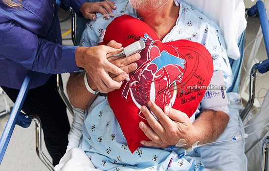 Фото - Подушка сердечка у пациента